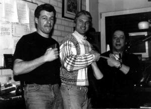 Mark learns from the pros; Fred Siebelink (left) and the late Alfred LaGarde (right)