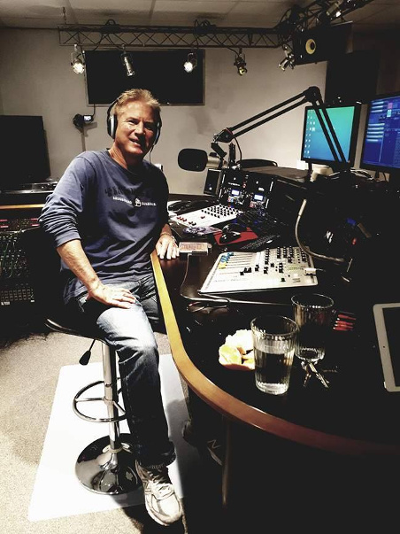 Mark from Holland in the new studio of Heemskerk FM