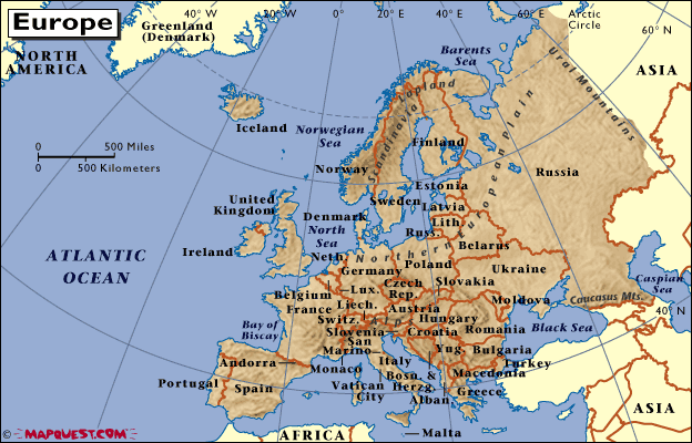 Map of Europe