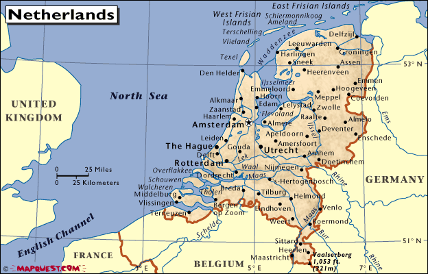 Map of Holland